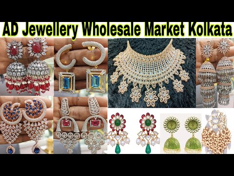 AD Jewellery Wholesale | Americian Diamond Jewellery Wholesale Market In Kolkata | Jewellery