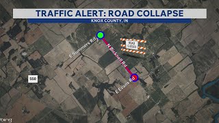 Portion of Bicknell Road collapses in Knox County