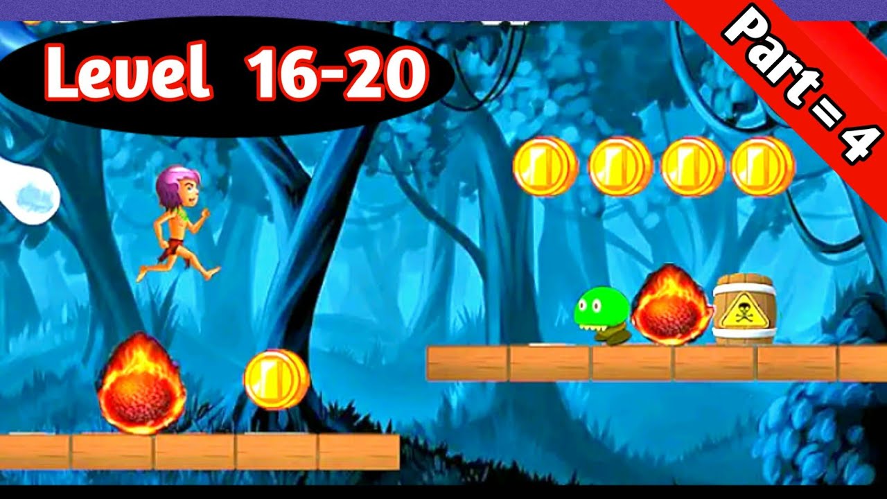 Jungle Castle run level 16-20 part 4 android gameplay. Jungle castle run game.