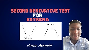 Second Derivative Test for Extrema|Example