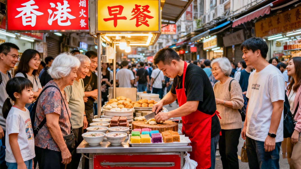 【粤语】中国香港，一家藏在小岛上的早餐店，被食客追捧了整整81年，竟是因为一碗！