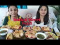 Indian street food challengestreet food eating challengebengali foodie sisters 