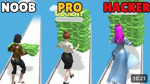 NOOB vs PRO vs HACKER in Money Run 3D