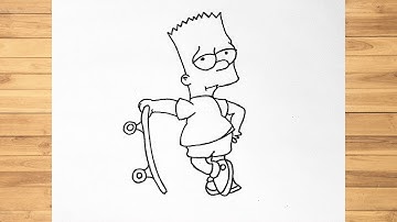 How to draw Bart Simpson - Step by Step Easy