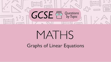 Graphs of Linear Equations (Foundation) - Q1 | Maths GCSE | PMT Education