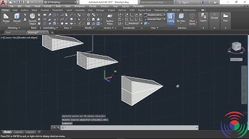 Autodesk AutoCAD: How to use 3d mirror Command in Autodesk AutoCAD