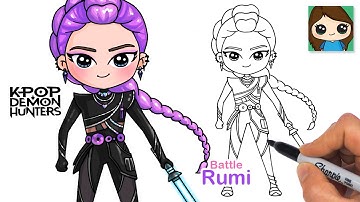 How to Draw Rumi | KPop Demon Hunters