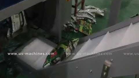 Big rice bag automatic vertical filling sealing packing machine with metal detector