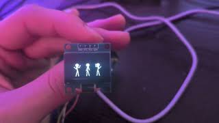ssd1306 dance animation #esp32 #ssd1306 #technomusic #pixelart #espidf #embedded
