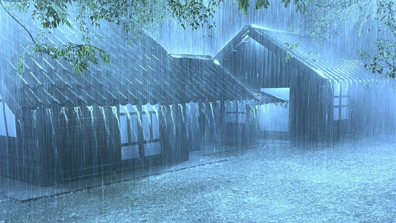 Heavy Rain To Sleep Immediately - Rain Sounds For Relaxing Your Mind And Sleep Tonight, ASMR