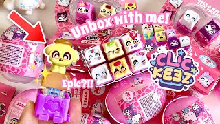 NEW unbox the cutest sanrio clickeez with me