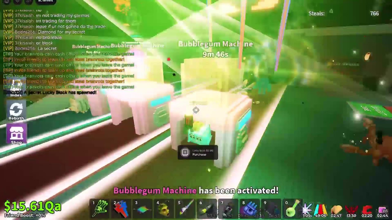 LIVE🔴!! Steal a brainrot! join to trade sab