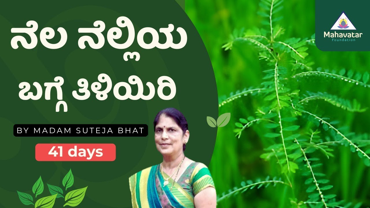 ನೆಲ ನೆಲ್ಲಿಯ ಬಗ್ಗೆ ತಿಳಿಯಿರಿ ! I ಪ್ರಶ್ನೋತ್ತರಗಳು I ಶ್ರೀಮತಿ ಸುತೇಜ ಭಟ್