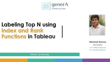 Display Top N records using Index Function Or Rank functions in Tableau