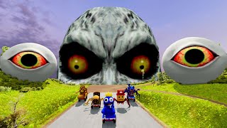 ALL MONSTERS Big \& Small Cars with NEW WAKE UP MOON ZELA EATER \& CAR EATER \& BUS EATER – BeamNG