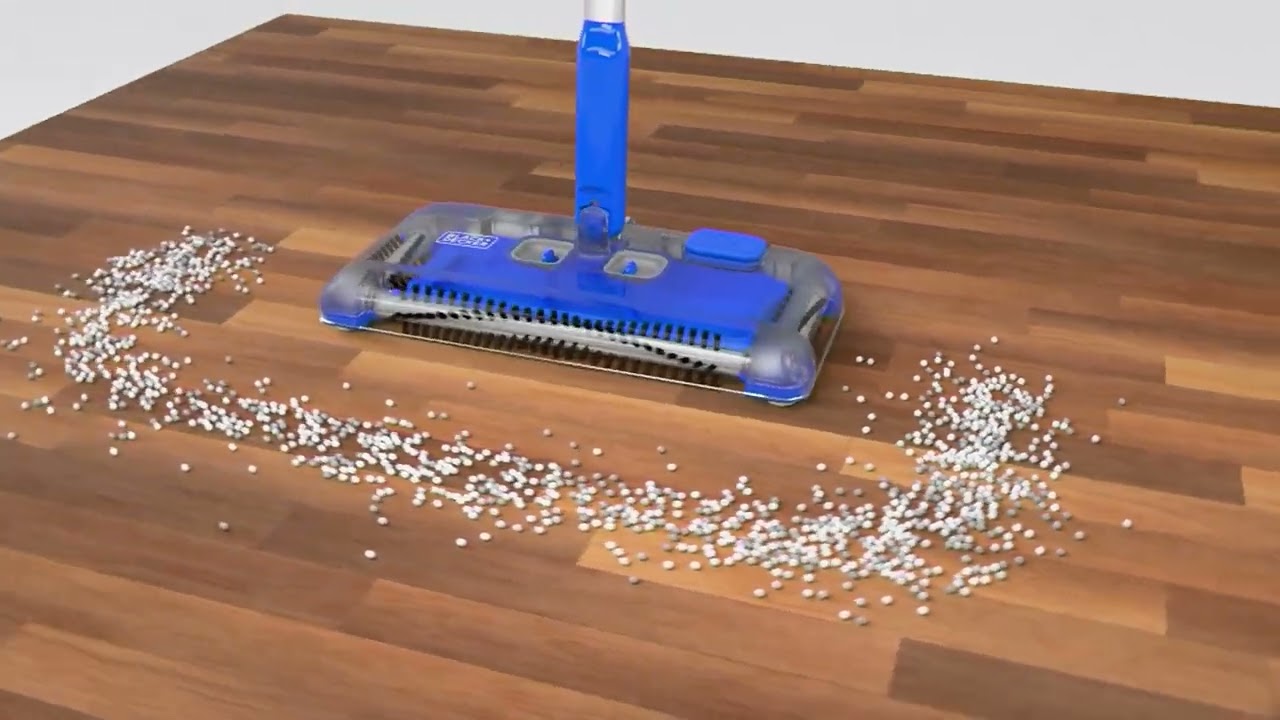 Black & Decker Cordless Rechargeable Multi-Surface Floor Sweeper on QVC 