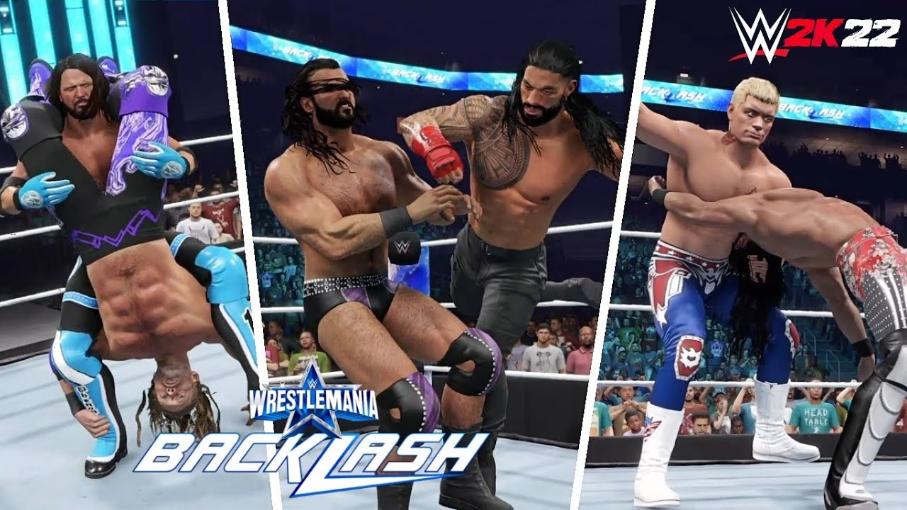 WWE 2K22: Wrestlemania Backlash 2022 Full Show - Prediction Highlights