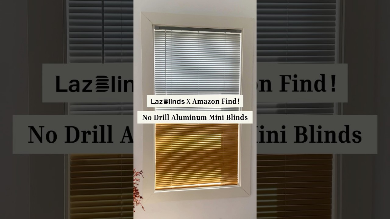 🌈 Two-Tone No-Drill Aluminum Blinds
