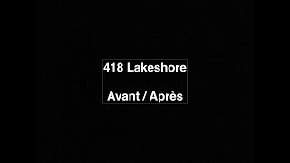 418 Lakeshore Avant Apres