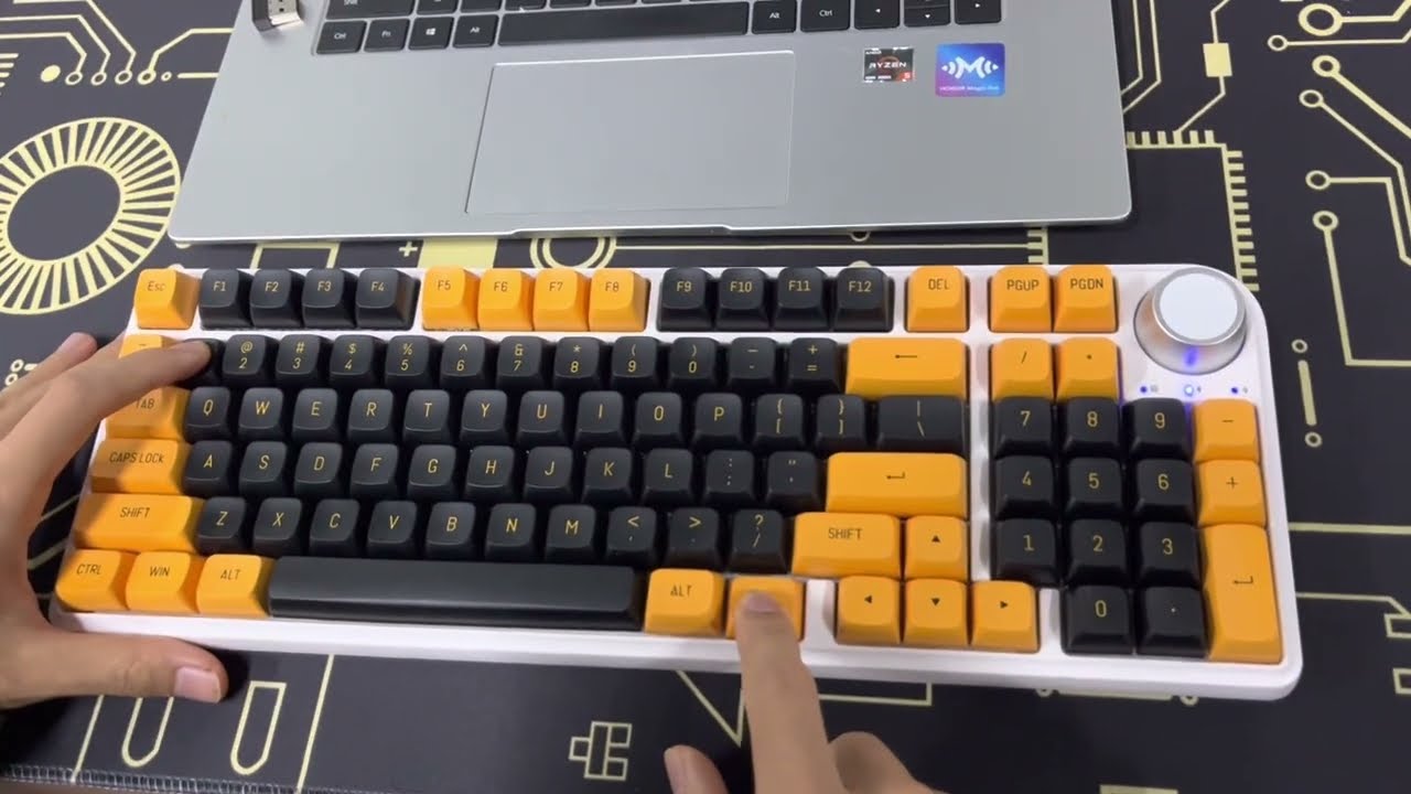 MATHEW TECH MK96 Mechanical Keyboard Bluetooth/2.4g/Wired Connection Tutorial