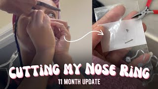 Cutting My Nose Ring Out | Two Failed Attempts ✨