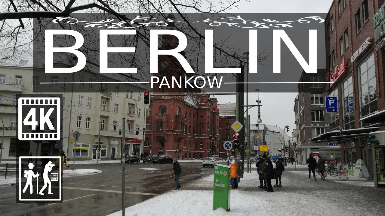 Special Walk in the city of Berlin in snow|🇧🇪🌨️-Von Treskow str bis Rathaus Pankow