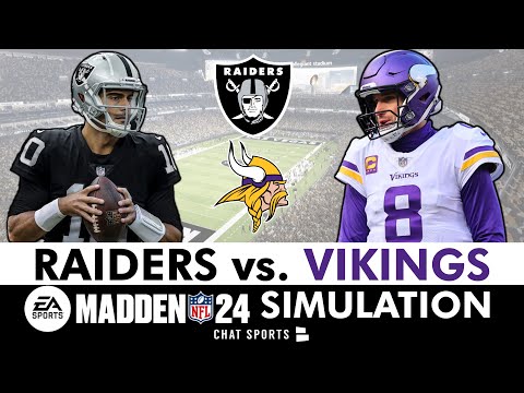 Raiders vs. Vikings Simulation LIVE Reaction & Highlights (Madden 24 Rosters) 