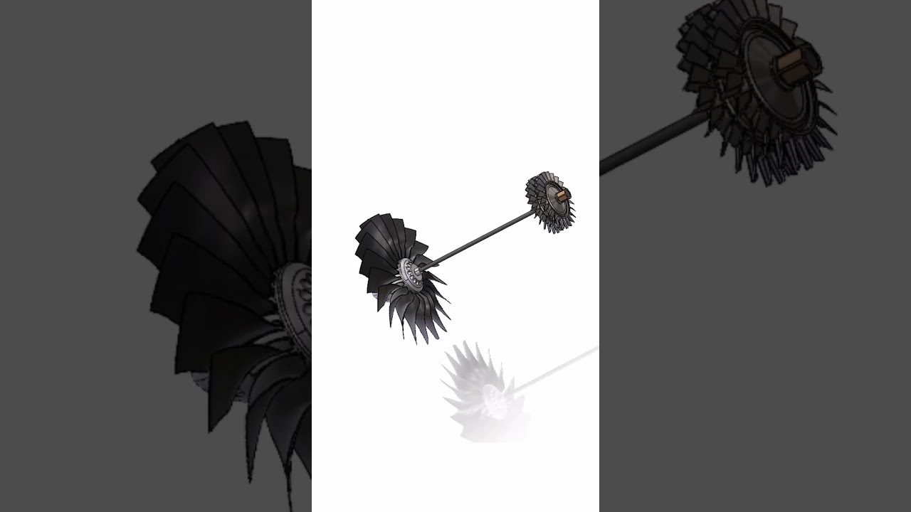 How a Jet Engine Fan Rotates | Turbofan Assembly Explained 