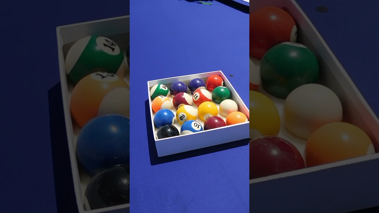 Smart Pool Tables blue & white Pool table.