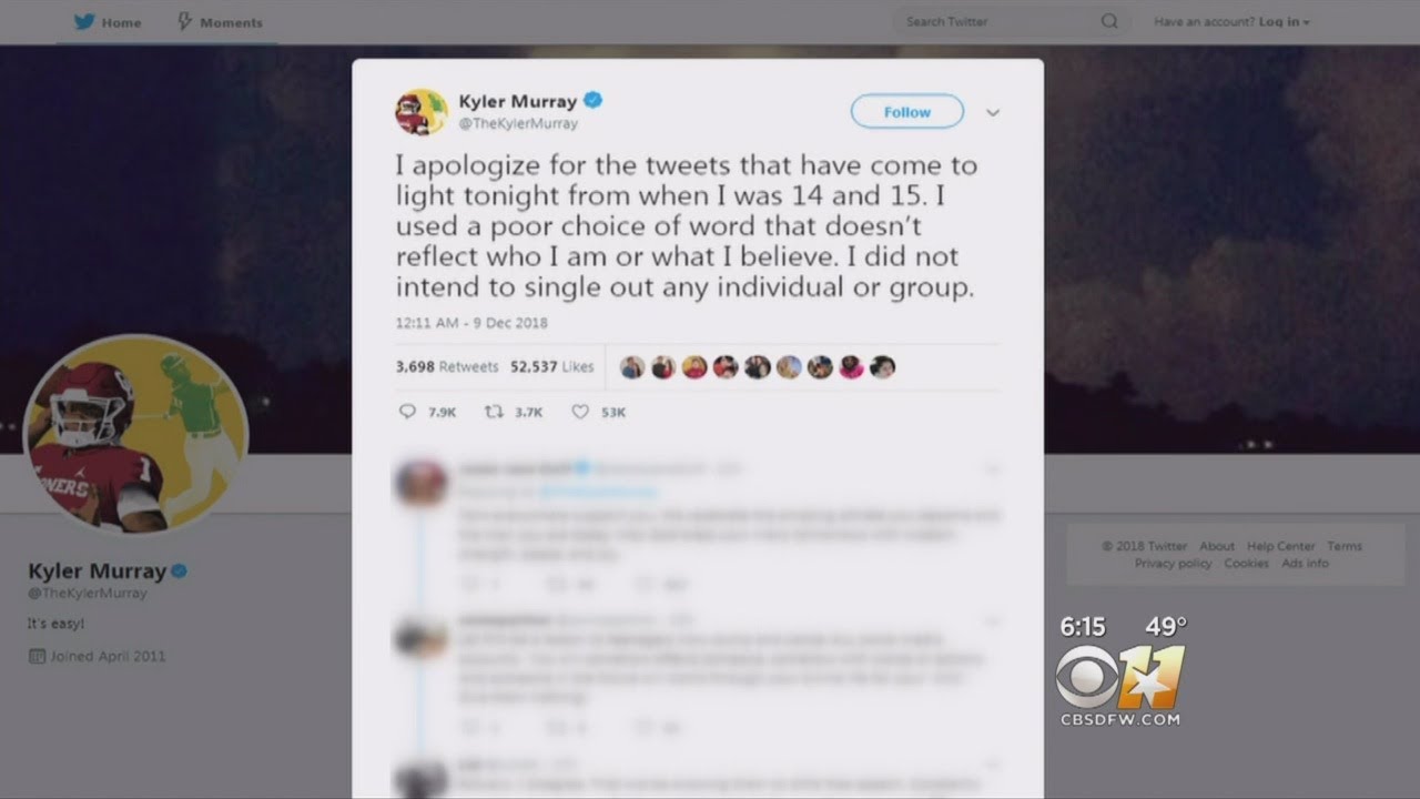 Kyler Murray Becomes Latest Athlete To Learn Lessons From Social Media Mistakes