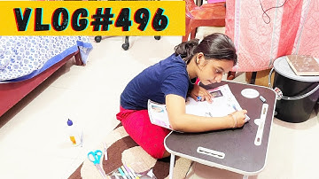 Aaj rat ke 12 baje tak Priyanshi apni project ki hey|Vlog#496|#babinayoutuber #learnwithpriyanshi
