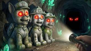 Oh No! 😱 Chase, Marshall \u0026 Rocky are Statues! What Happened? Paw Patrol Scary Cave Mission