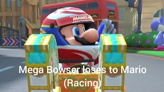 💙 Mega Bowser loses to Mario (Racing) in London Loop (150cc) 💙