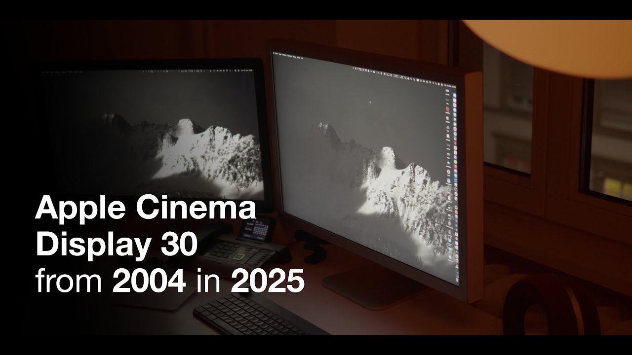 Apple Cinema Display 30 from 2004 in 2025 - YouTube
