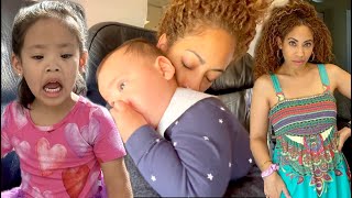 Hacks for Flying with 2 Babies - We Were STRESSED 😂 - Chia Tries on Her Mom&#39;s Dress 😍