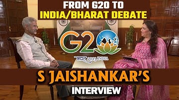 S Jaishankar Interview on the 