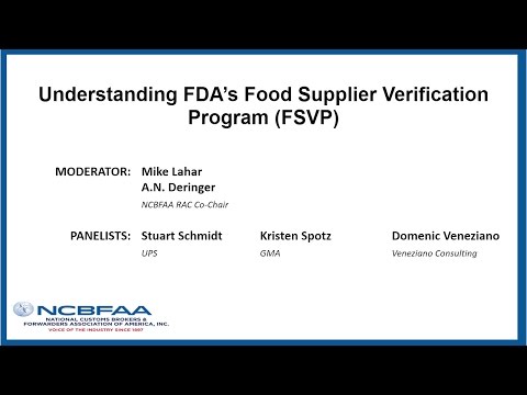 Understanding FDAs Foreign Supplier Verification Program