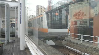 [かつてここには駅があった]JR東日本E233系79編成　快速立川行　旧万世橋駅跡通過