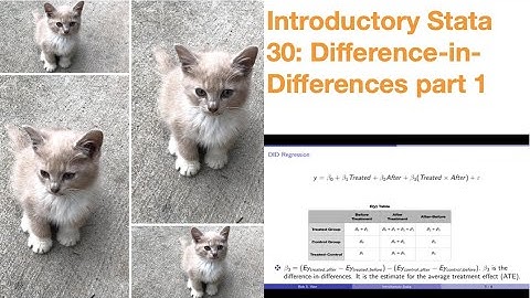 Introductory Stata 30: Difference-in-Differences part 1