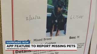Henderson County Sheriff's Office launches new app feature for missing pets