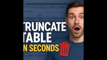 How to Truncate or Empty a Table in phpMyAdmin | MySQL Tutorial for Beginners