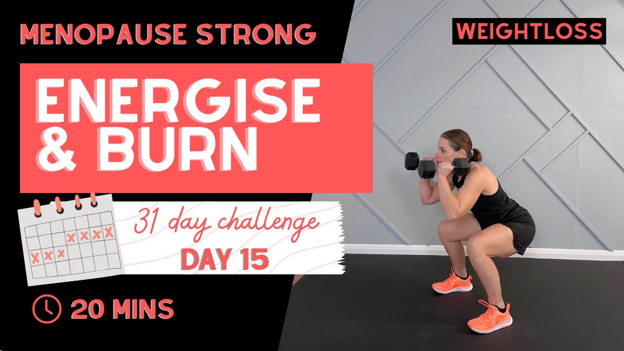 Энергетическая тренировка для сжигания жира в среднем возрасте и в период менопаузы | 20 мин | Де...