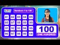 Learn How to Count 1 - 100 with Miss V | Counting Numbers 1 to 100 | One To Hundred Counting