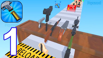 Reload Rush - Gameplay Walkthrough Part 1 Gun Run Merge Game (iOS, Android)