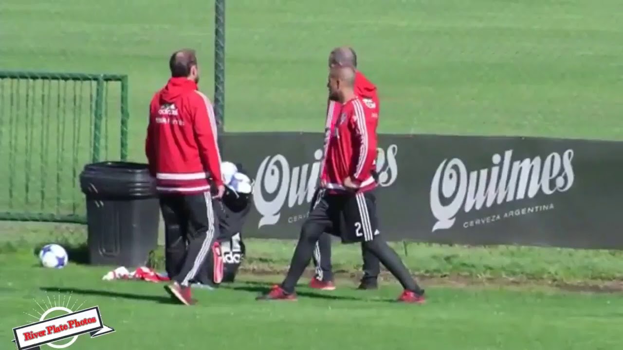 River: Maidana entrenó diferenciado