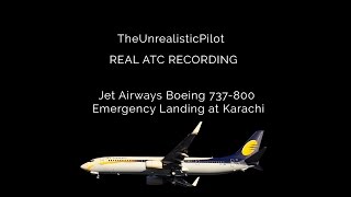 [REAL ATC] Jet Airways Emergency Landing at Karachi [9W202/JAI202]  w/Subtitles