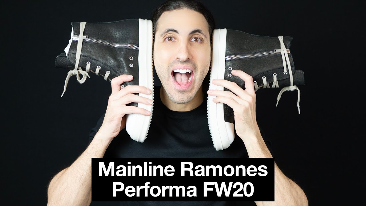 Rick Owens Mainline Ramones FW20 Performa Sneakers Review