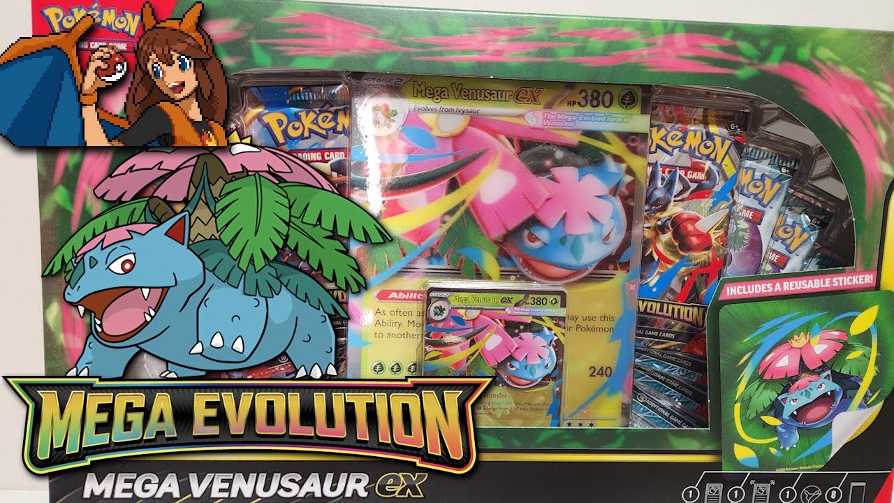 GOLD!! Opening a Mega Venusaur ex Premium Collection Box of Pokemon Cards - LOTS of Packs!