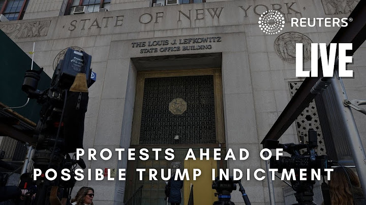 LIVE: Exterior of court ahead of possible indictment of former President Donald Trump
