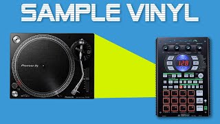 How to hook up a turntable to an SP404sx (or any other SP device)